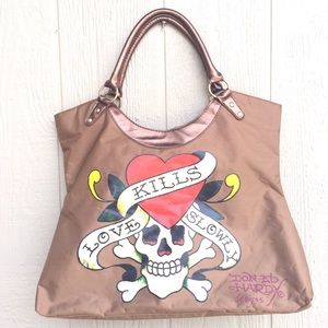Love Kills Slowly Don Ed Hardy Bag/Tote